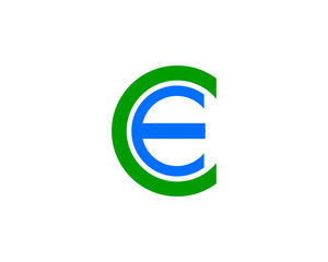 CE Letter Logo Design Template Vector