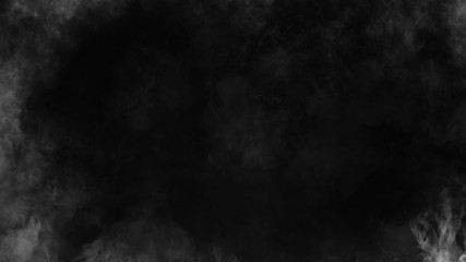 Border from smoke. Misty effect for film , text or space