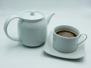 cup of tea and teapot