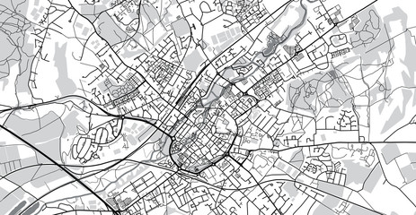 Fototapeta na wymiar Urban vector city map of Canterbury, England