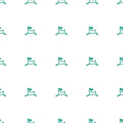 elk pattern repeat seamless on white background. Editable outline elk icons from animals collection. deer icon for web and mobile.