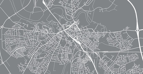 Fototapeta na wymiar Urban vector city map of Carlise, England