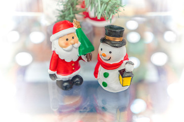 Santa and snowman, babbo Natale e l'omino della neve