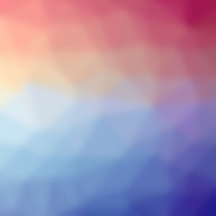 Illustration of abstract Blue, Red And Purple Through The Tiny Glass Square background.