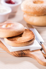 Bagels zum Frühstück