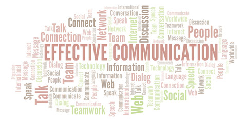 Effective Communication word cloud.