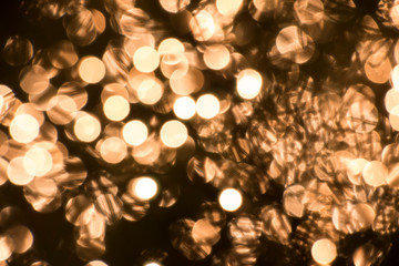Christmas and Happy new year on blurred bokeh background