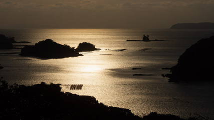 Fototapeta premium 九十九島の夕焼け 