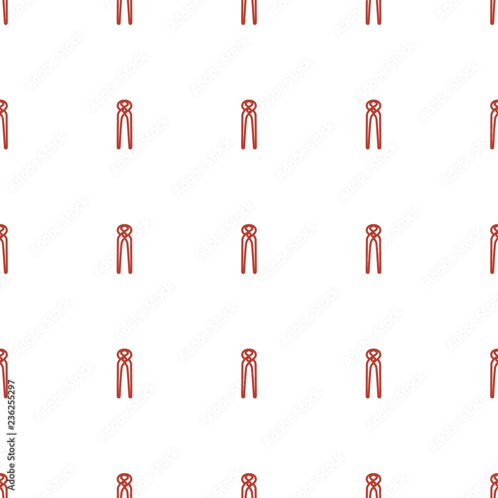 Poster wire pattern repeat seamless on white background. editable outline wire icons from construction coll