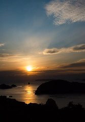 Fototapeta premium 九十九島の夕焼け 