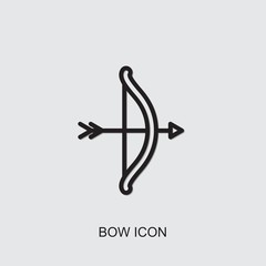 bow icon. outline bow icon from entertainment collection. Use for web, mobile, infographics and UI/UX elements. Trendy bow icon.