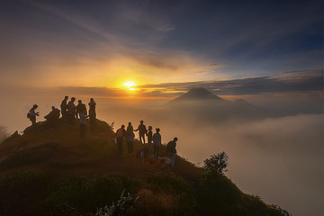 The Mountain panorama from sekunir Village Wonderful indonesia