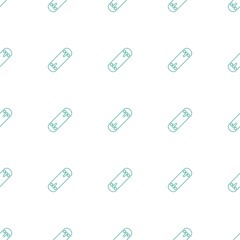 hockey pattern repeat seamless on white background. Editable line hockey icons from fitness collection. skating icon for web and mobile.