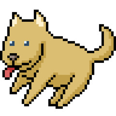 Fototapeta premium vector pixel art dog