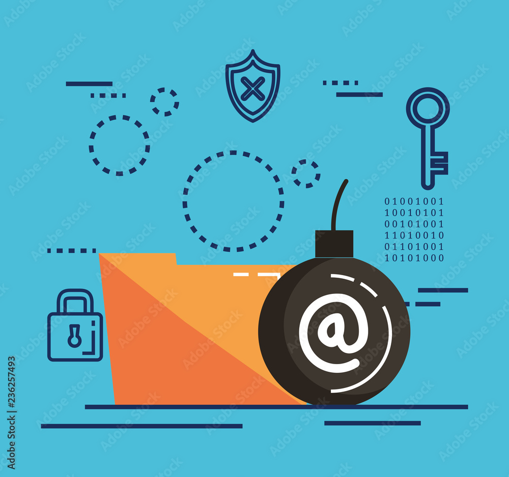 Poster data center security with folder