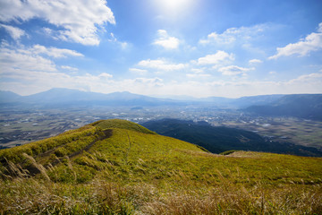 Naklejka premium 阿蘇大観峰