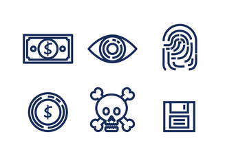 data center security icons