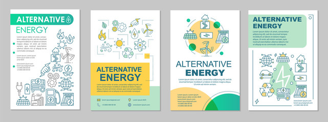 Alternative energy brochure template layout © IMG visuals icons