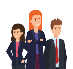 group of business people avatars characters