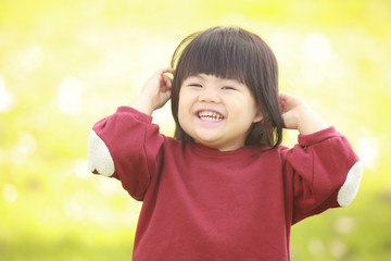 笑顔の女の子