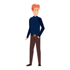 elegant businessman avatar character
