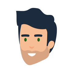 young man head avatar character