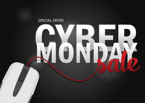 Cyber Monday background design. EPS 10 vector illustration