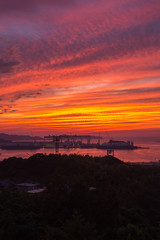 Fototapeta premium 長崎の夕陽