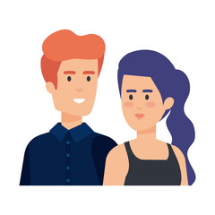 business couple avatars characters