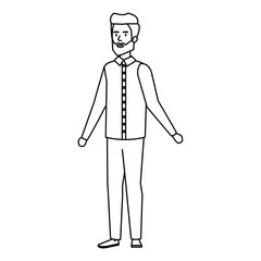 elegant businessman avatar character
