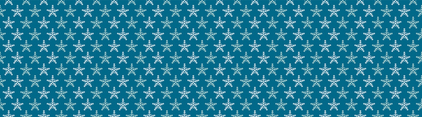 Concept of Christmas wrapping paper with snowflakes. Vector.