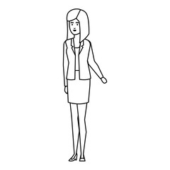elegant businesswoman avatar character