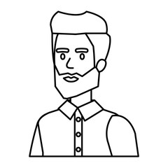 elegant businessman avatar character