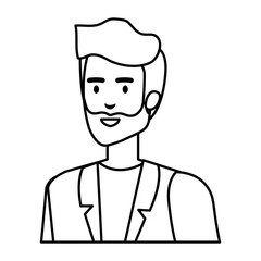 elegant businessman avatar character