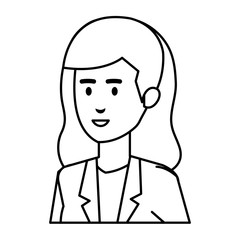 elegant businesswoman avatar character