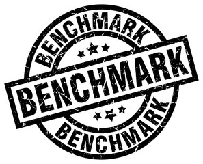benchmark round grunge black stamp