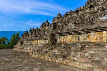 Fototapeta premium Borobudur Buddist Temple - island Java Indonesia