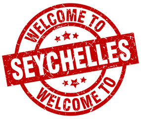 welcome to Seychelles red stamp