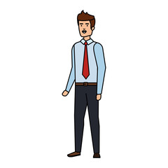 elegant businessman avatar character