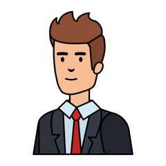 elegant businessman avatar character