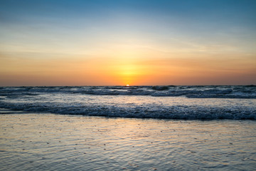 beautiful sunset on cable beach in Broome Western Australia