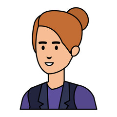 elegant businesswoman avatar character
