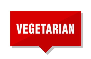 vegetarian red tag