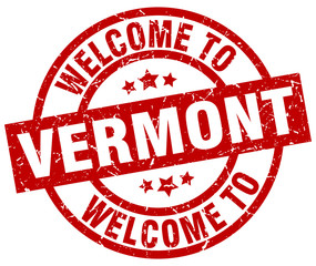 welcome to Vermont red stamp