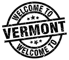 welcome to Vermont black stamp