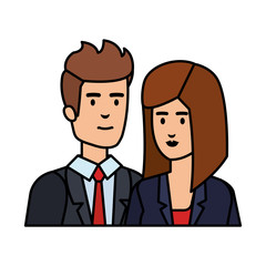 business couple avatars characters