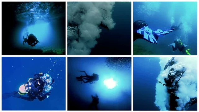 Scuba Diving Conceptual Video Wall