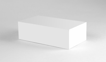 Fototapeta premium White box. Close up. Isolated on white background.
