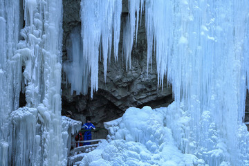 Breitachklamm im Allgäu im Winter