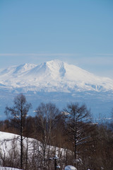 雪山と青空　大雪山